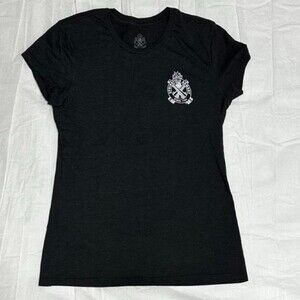 Springfield Women's Grey and Black T-shirt
